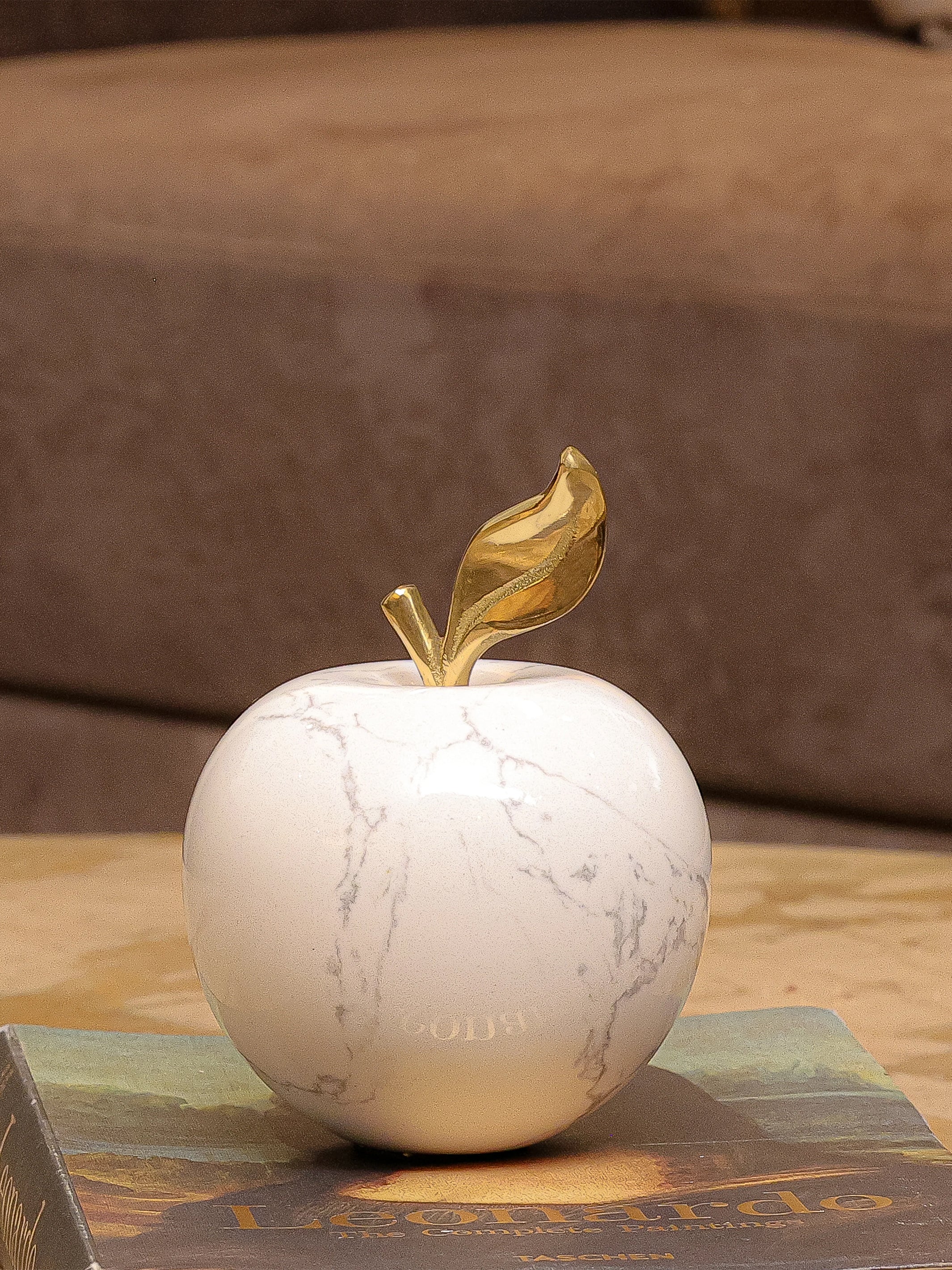 Marble Apple Decor Object Large