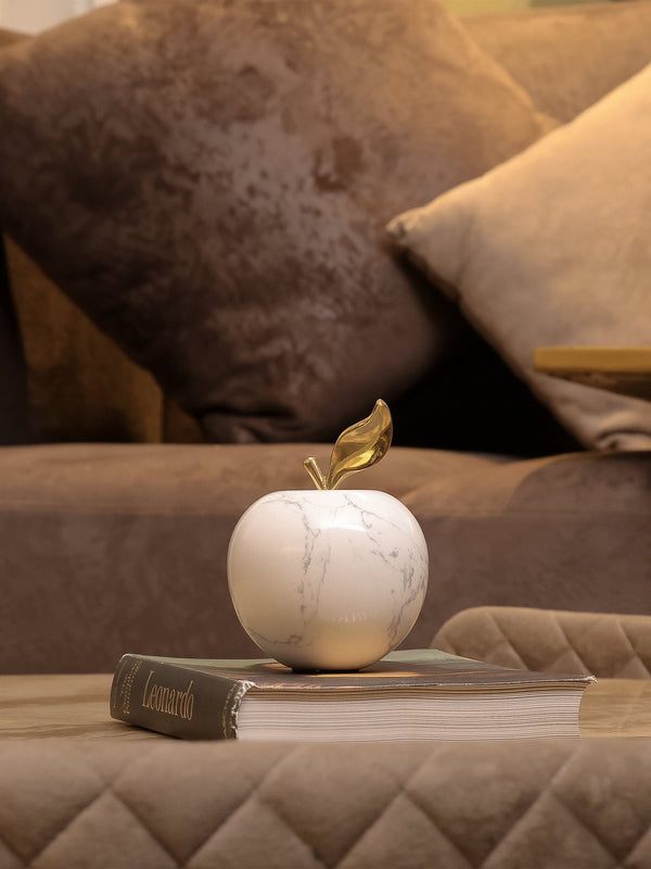 Marble Apple Decor Object Large