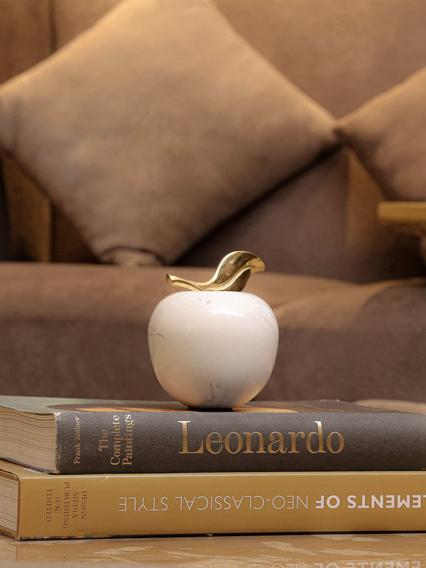 Marble Apple Decor Object