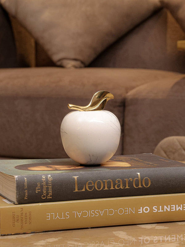 Marble Apple Decor Object
