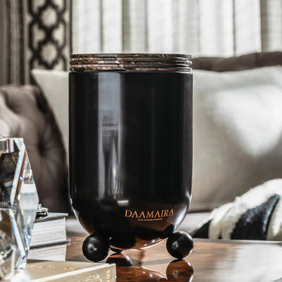 Marble And Brass Tall Vase