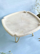 Marble Cake Stand 8 Inch - Cross Shape