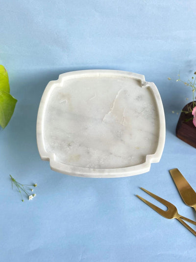 Marble Cake Stand 8 Inch - Cross Shape