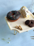 Marble Cake Stand 8 Inch - Octagon Shape