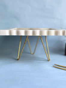 Marble Cake Stand 8 Inch - Square Shape