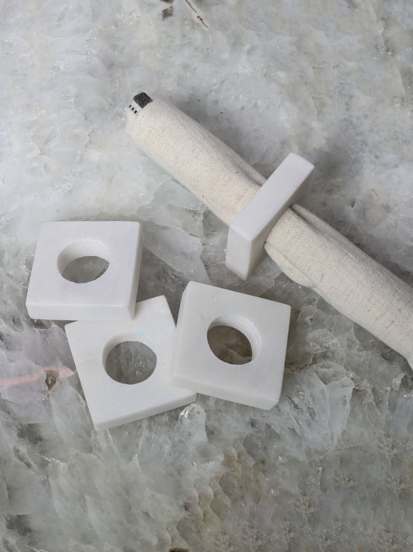 Marble Square Napkin Ring