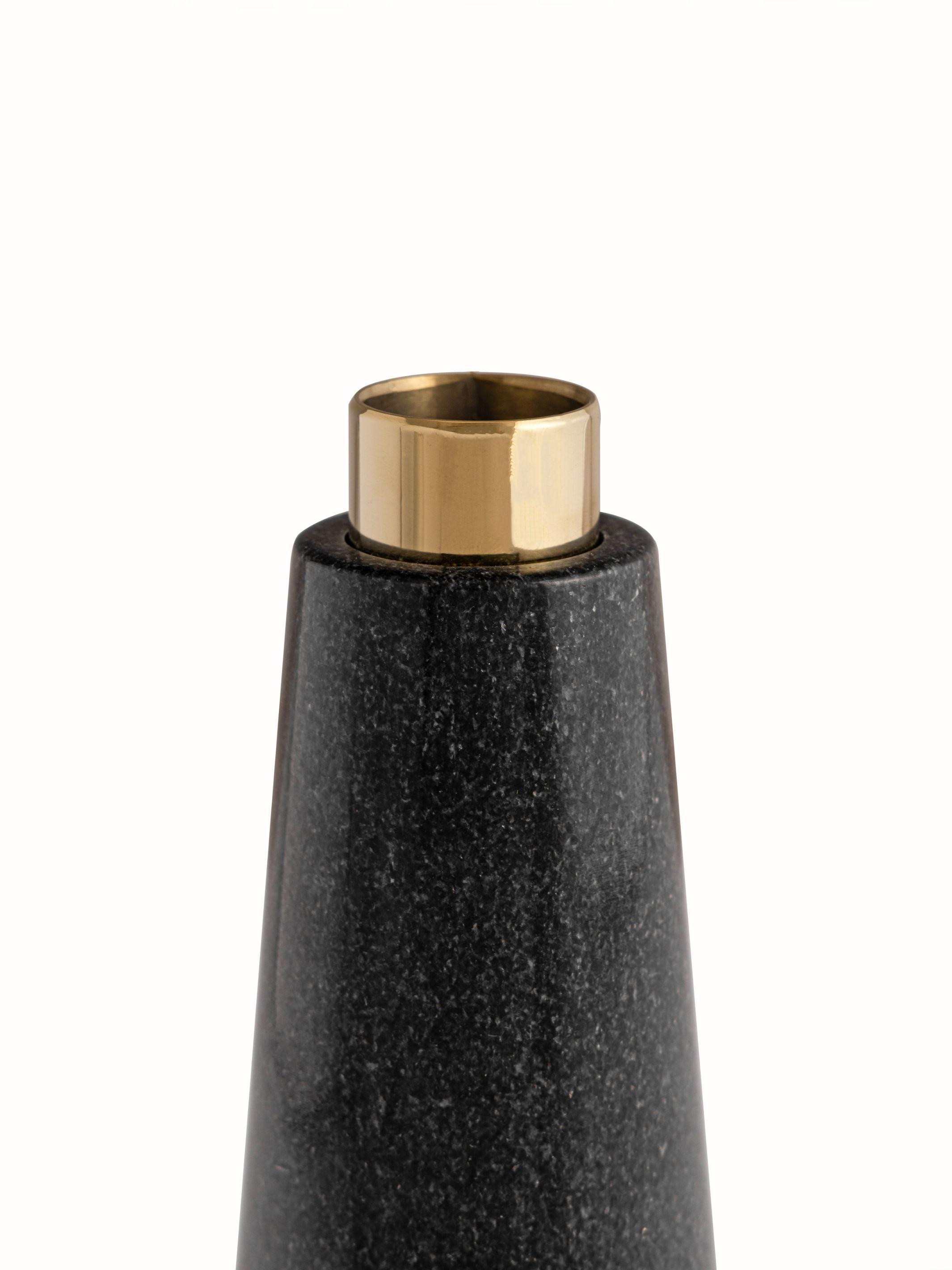 Marble Bud Vase Black