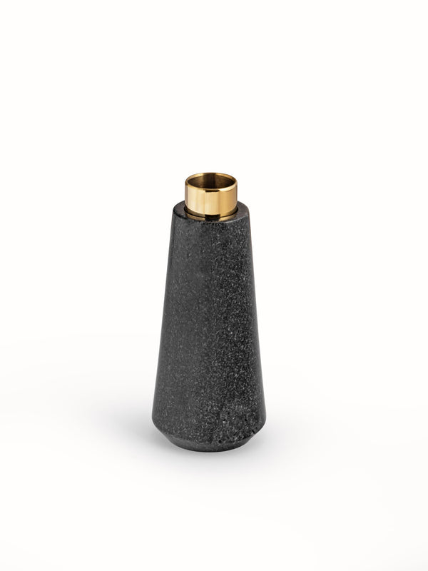 Marble Bud Vase Black