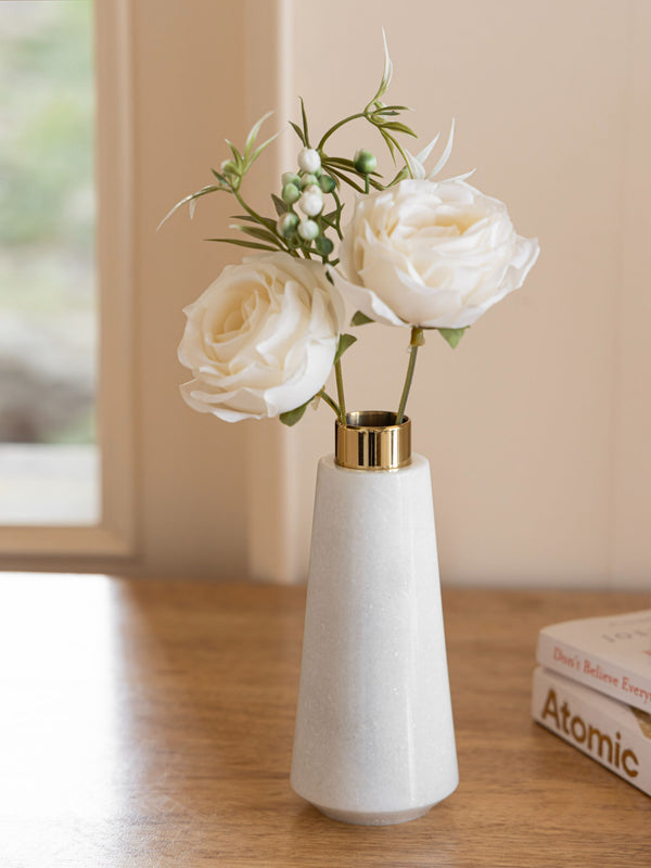 Marble Bud Vase White