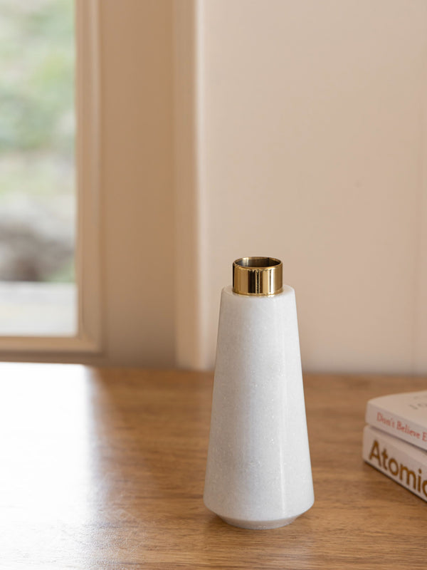 Marble Bud Vase White