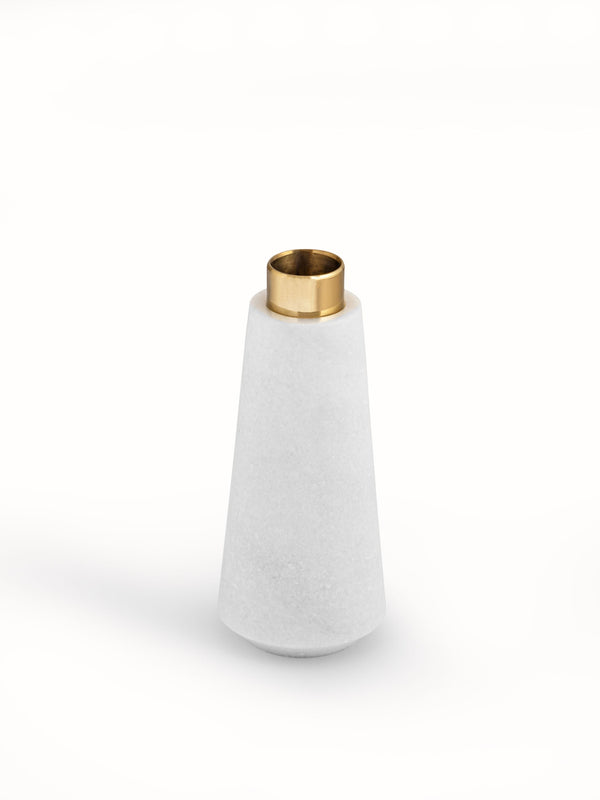 Marble Bud Vase White