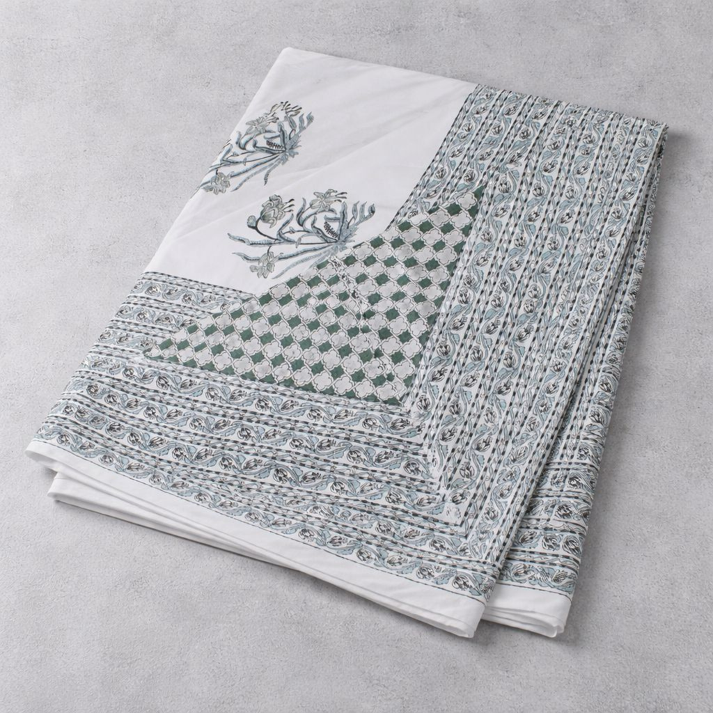 Anandbagh Handblock Bedsheet