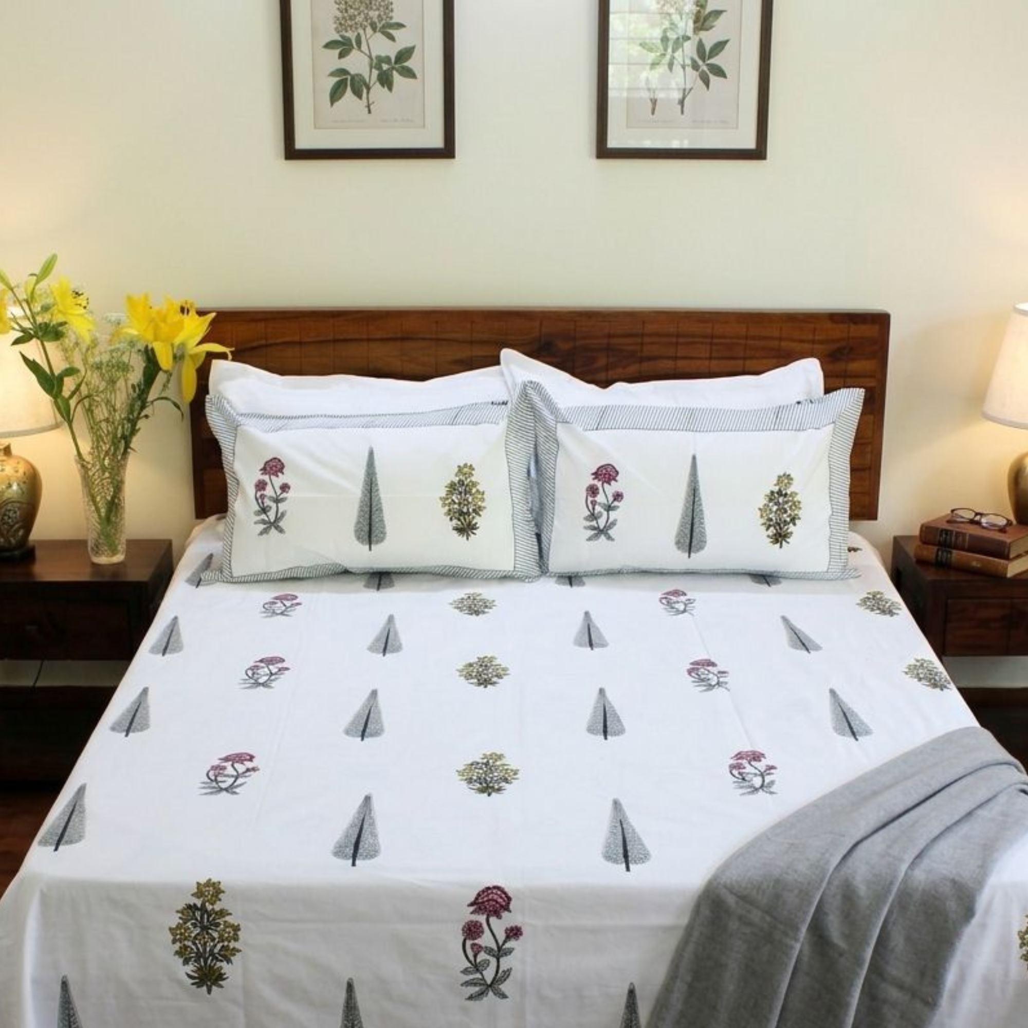 Anandbagh Handblock Bedsheet
