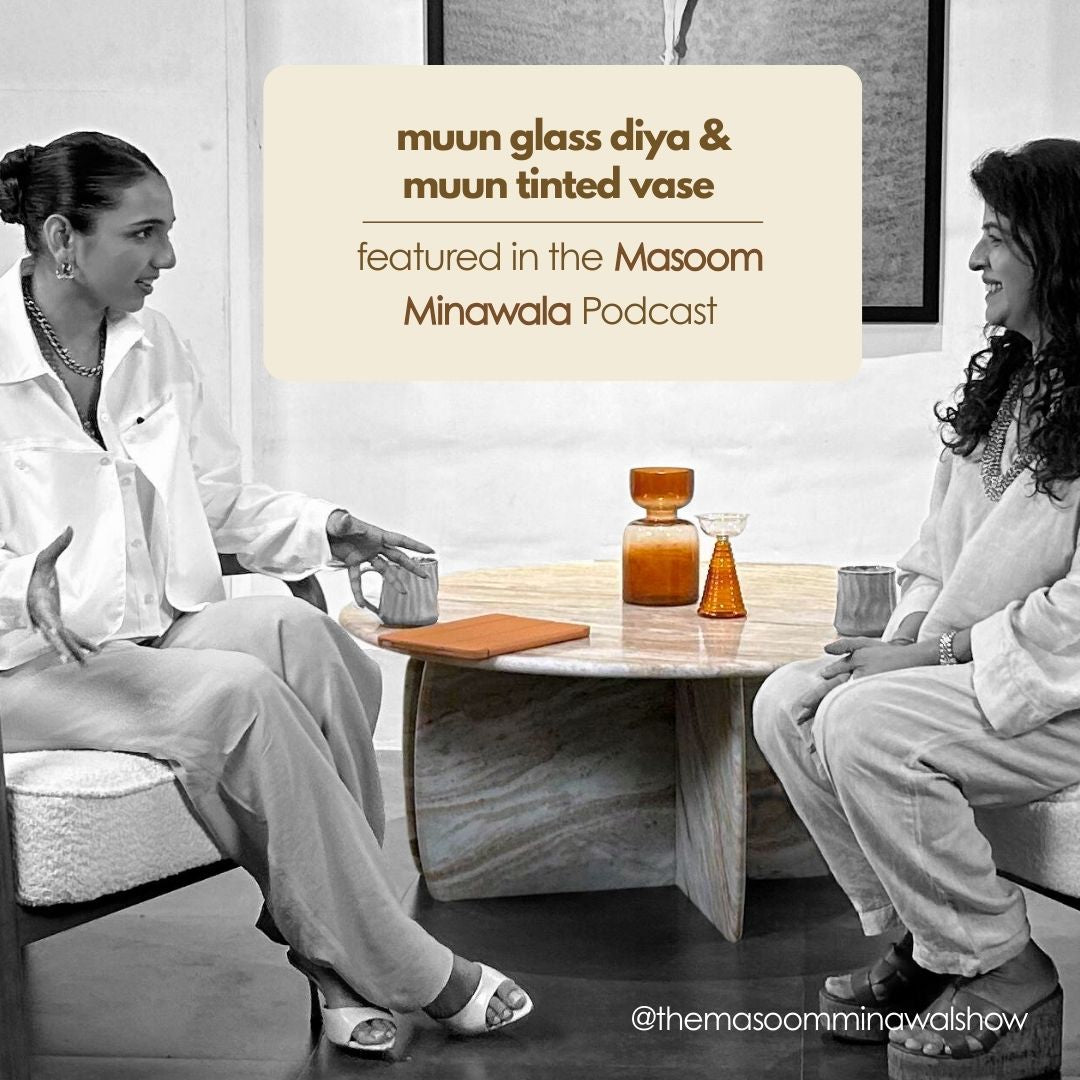 Haze Brown Glass Vase
