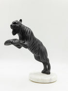 Attacking Tiger Showpiece with Marble Base – Majestic Wildlife Figurine for Home & Office Décor