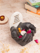 Marble Namokar Mantra Hand Urli – Spiritual Decorative Bowl for Home Temple & Meditation Spaces