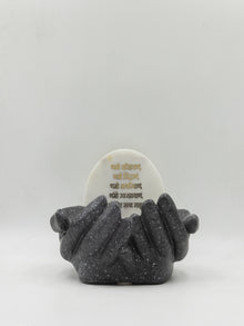 Marble Namokar Mantra Hand Urli – Spiritual Decorative Bowl for Home Temple & Meditation Spaces