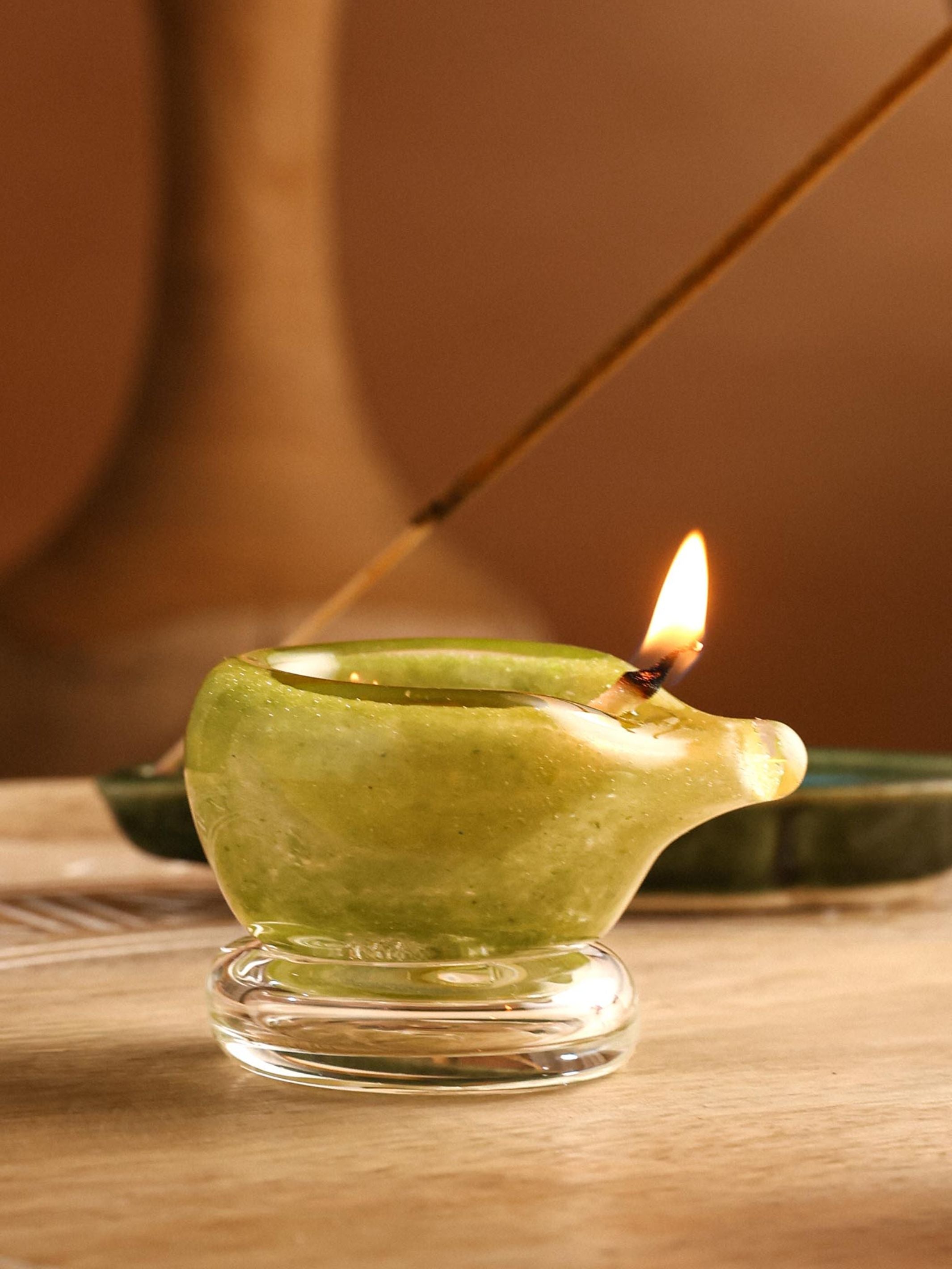 Mehak Handblown Glass Diya