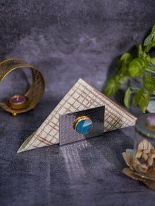 Metal Tissue Holder - Turquoise Agate