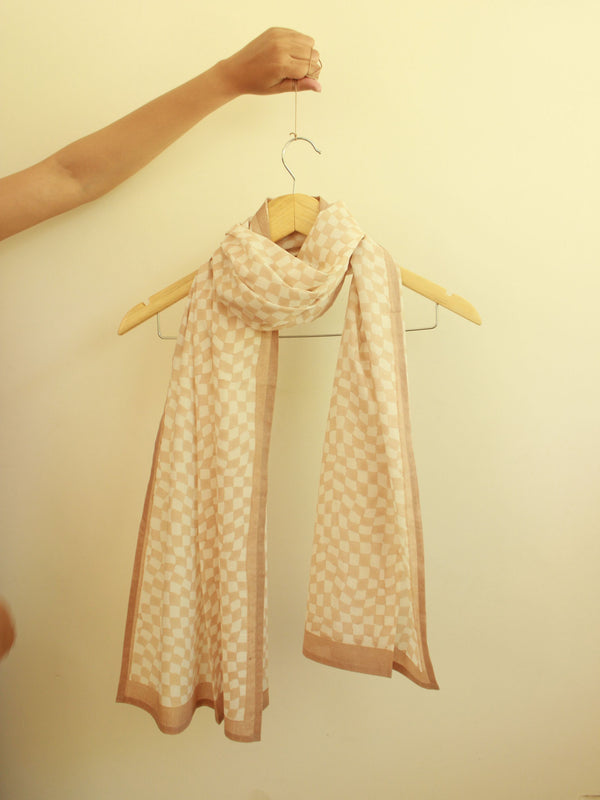 Cotton Scarf Stole - Mid Modern