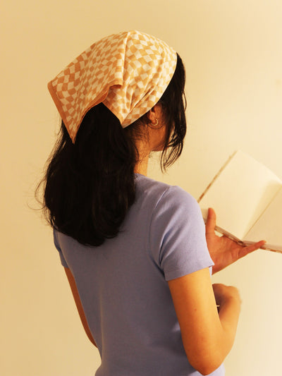 Cotton Square Scarf - Mid Modern