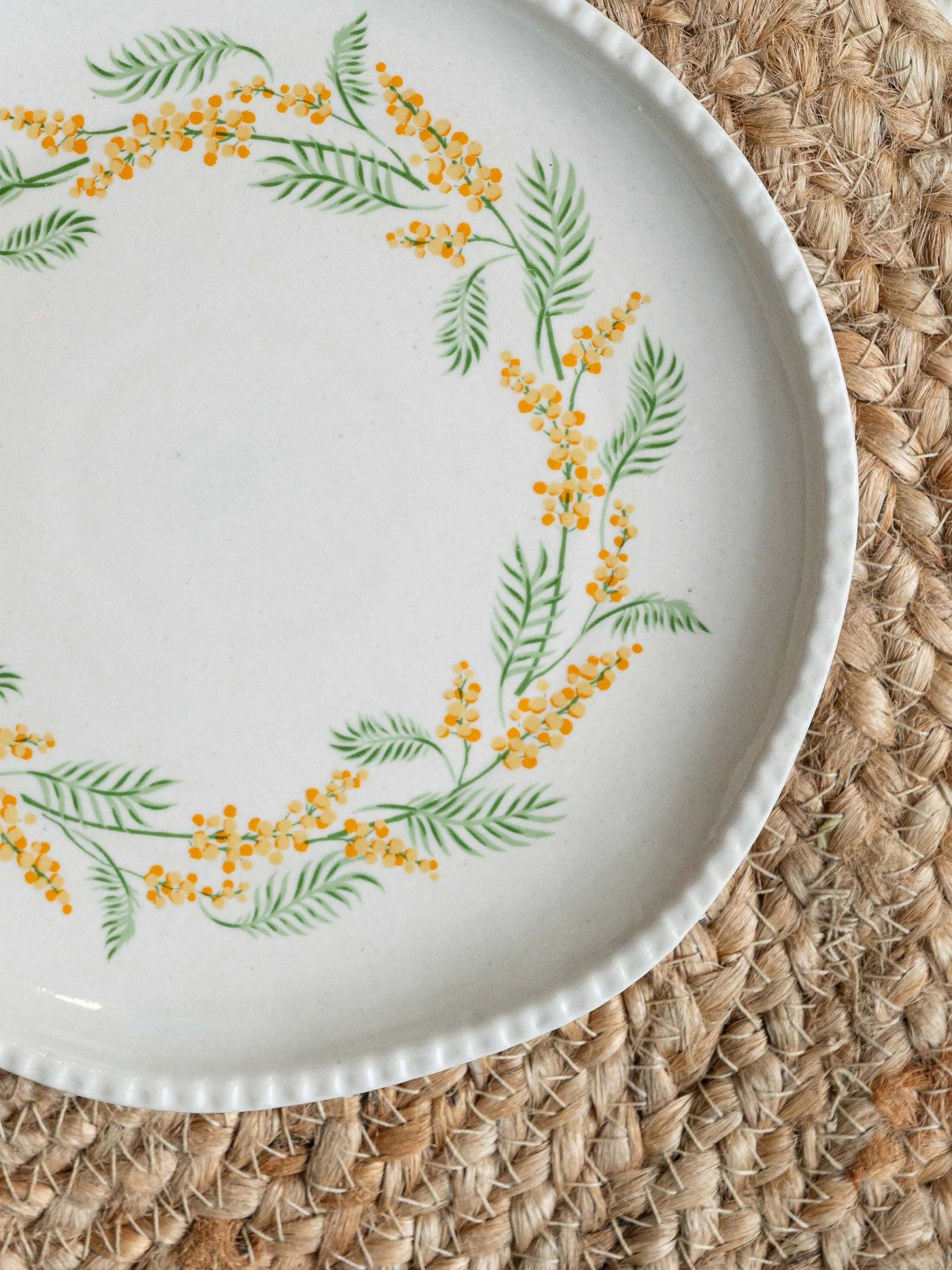 Mimosa wreath Snack plate