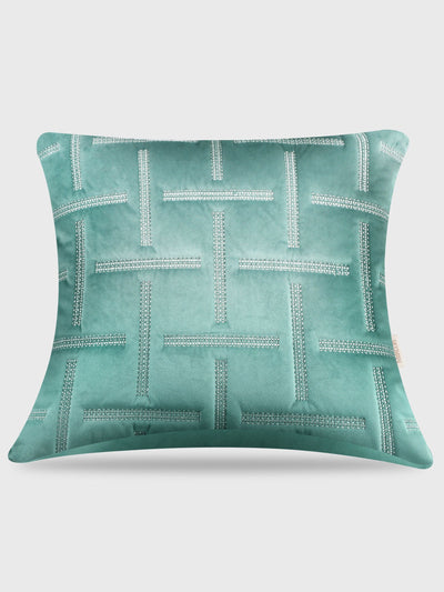 Minar Aqua Velvet Cushion