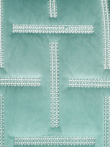 Minar Aqua Velvet Cushion