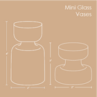 Mini Glass Vases - Teal