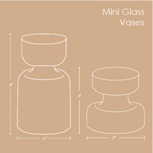 Mini Glass Vases - Teal