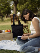 Minimalist Corduroy Day Tote - Midnight Sky