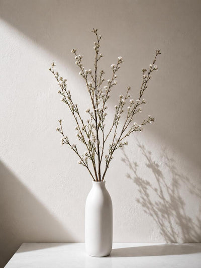 Long Stem Artificial Wildflower Branches For Tall Vases