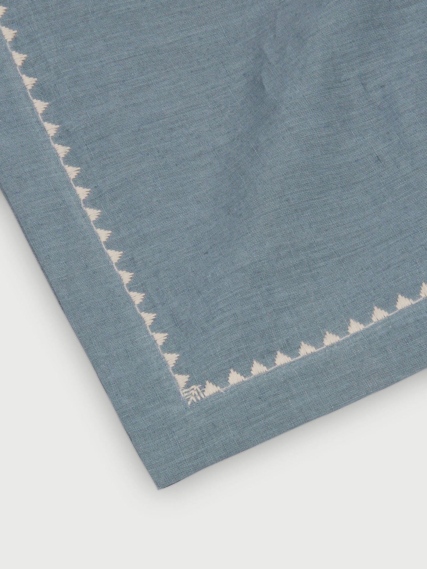 Mirage Azure Linen Table Runner