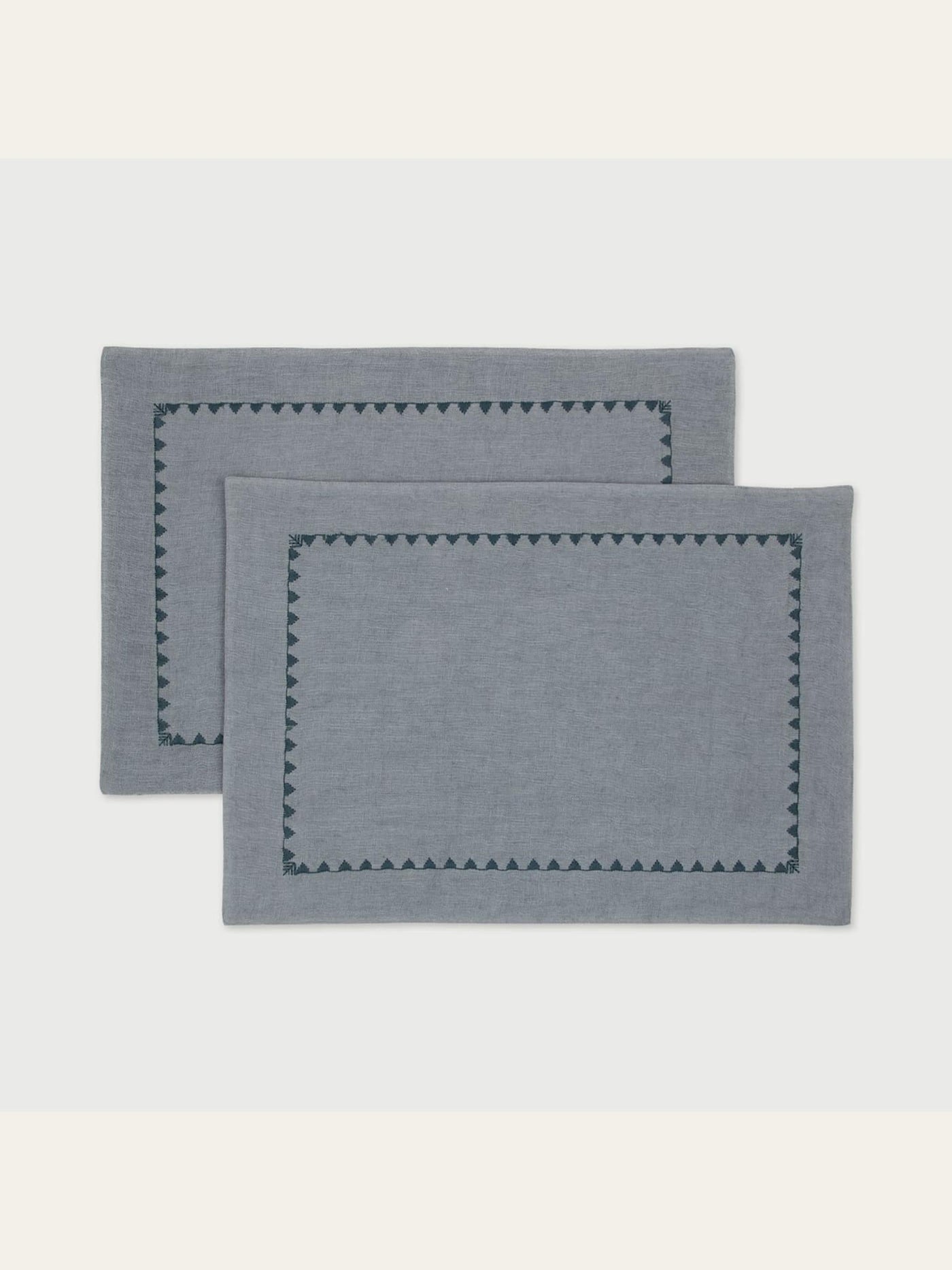 Mirage Baby Blue  Linen Table Mats Set of 2