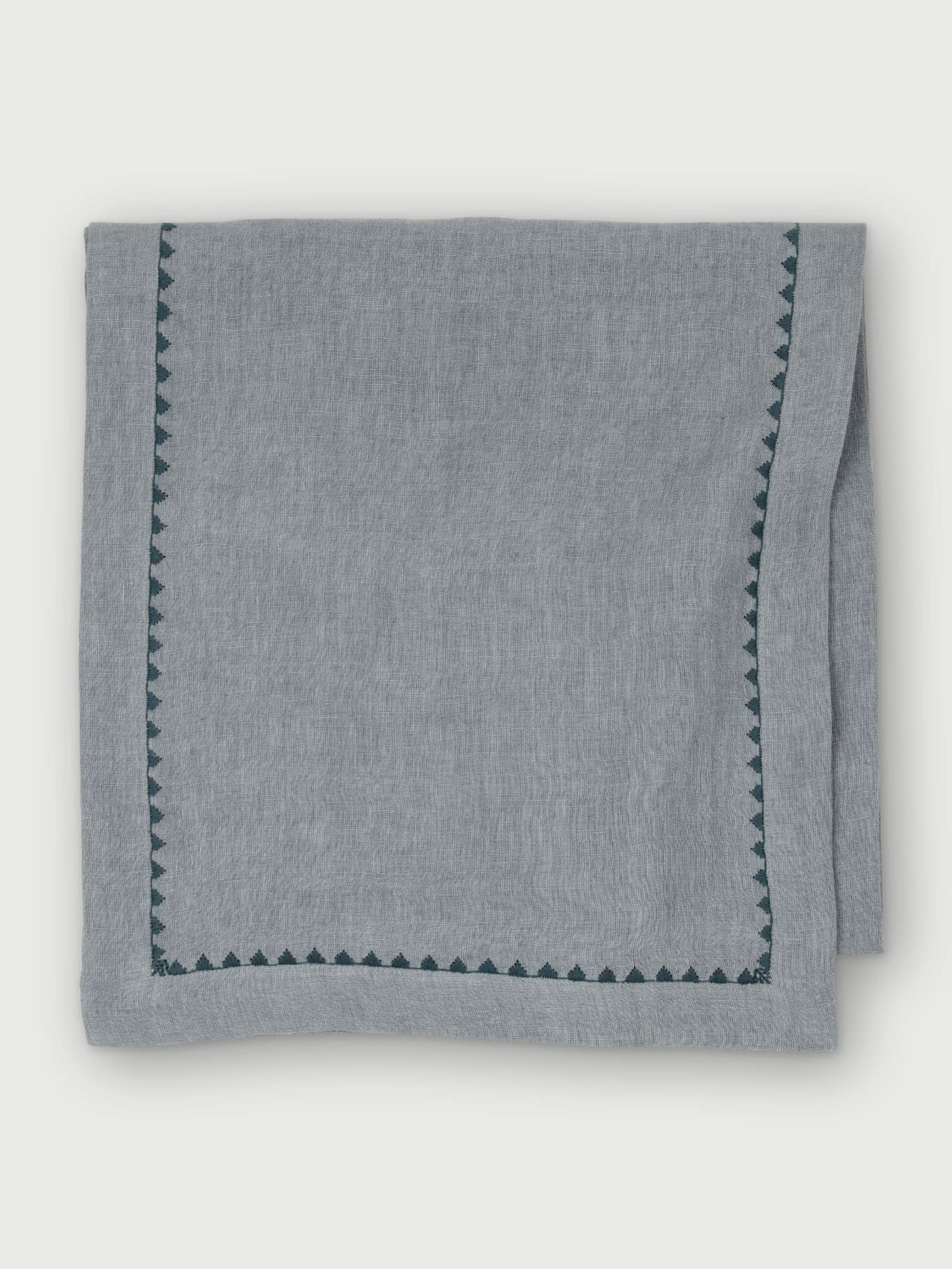 Mirage Baby Blue Linen Table Runner