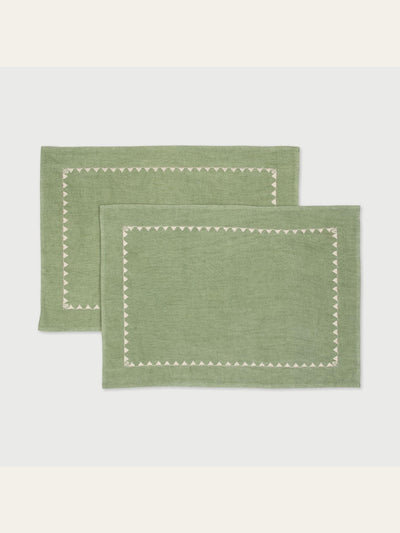 Mirage Fern Linen Table Mats Set of 2