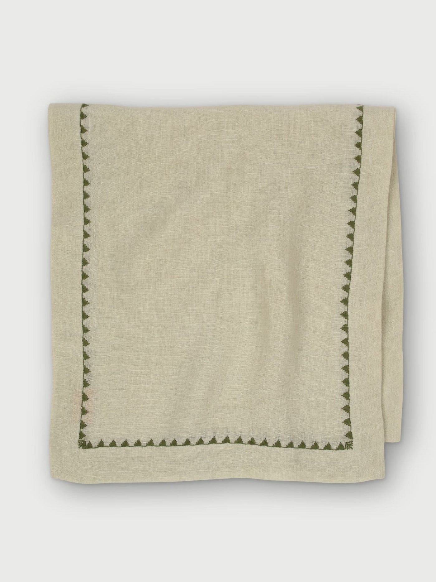 Mirage Pistachio Linen Table Runner