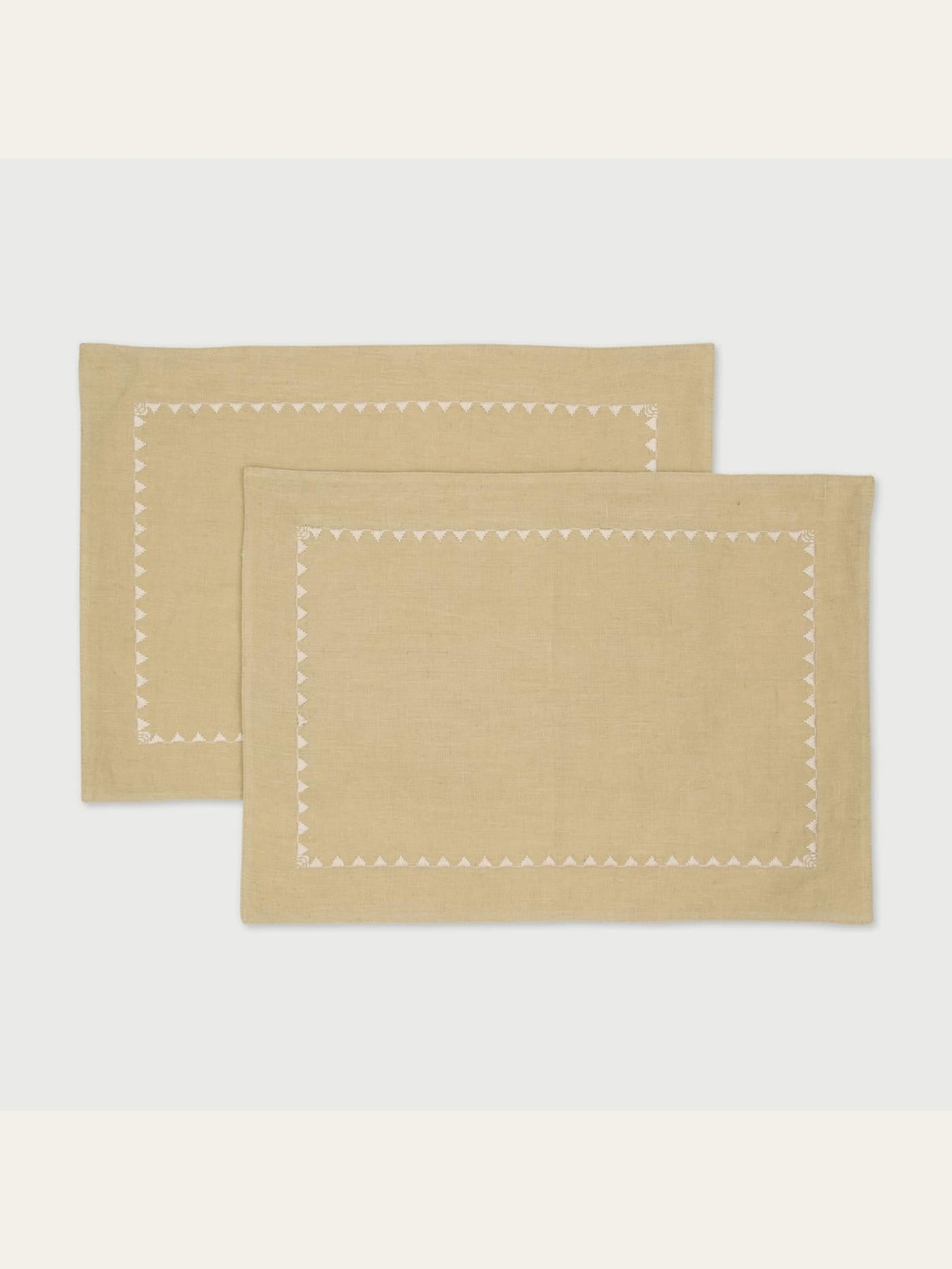 Mirage Sand Linen Table Mats Set of 2