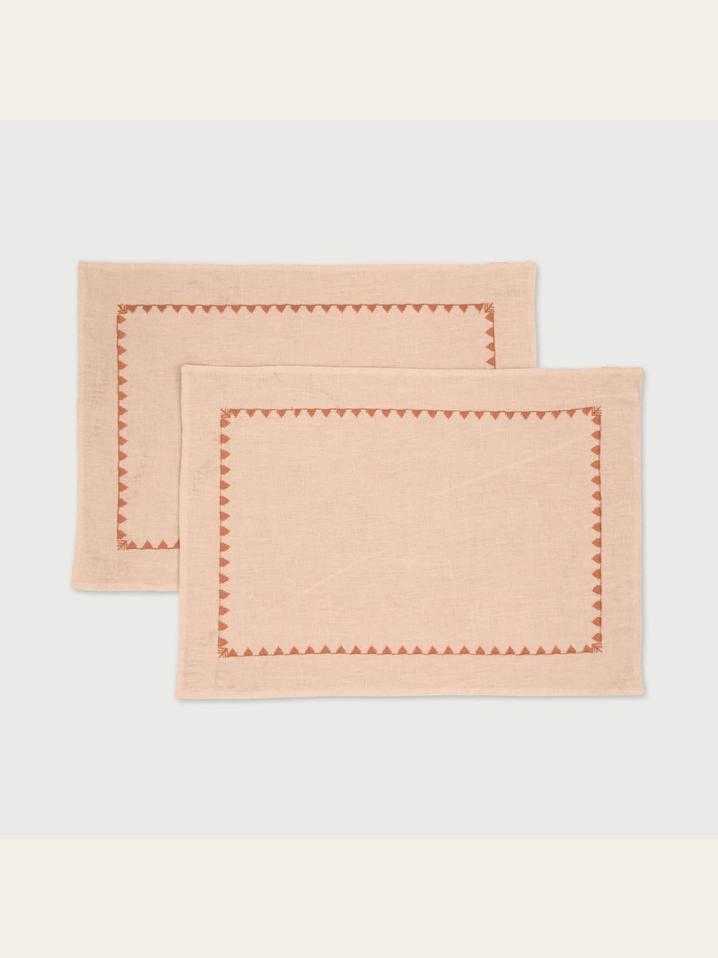 Mirage Soft Pink Linen Table Mats Set of 2