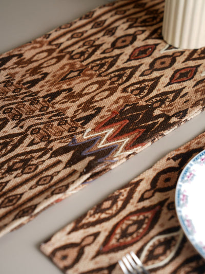 Handllom Table Runner - Mocha Harmony