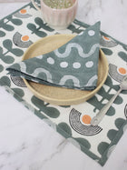 Table Linens Set of 4 - Modern Floral