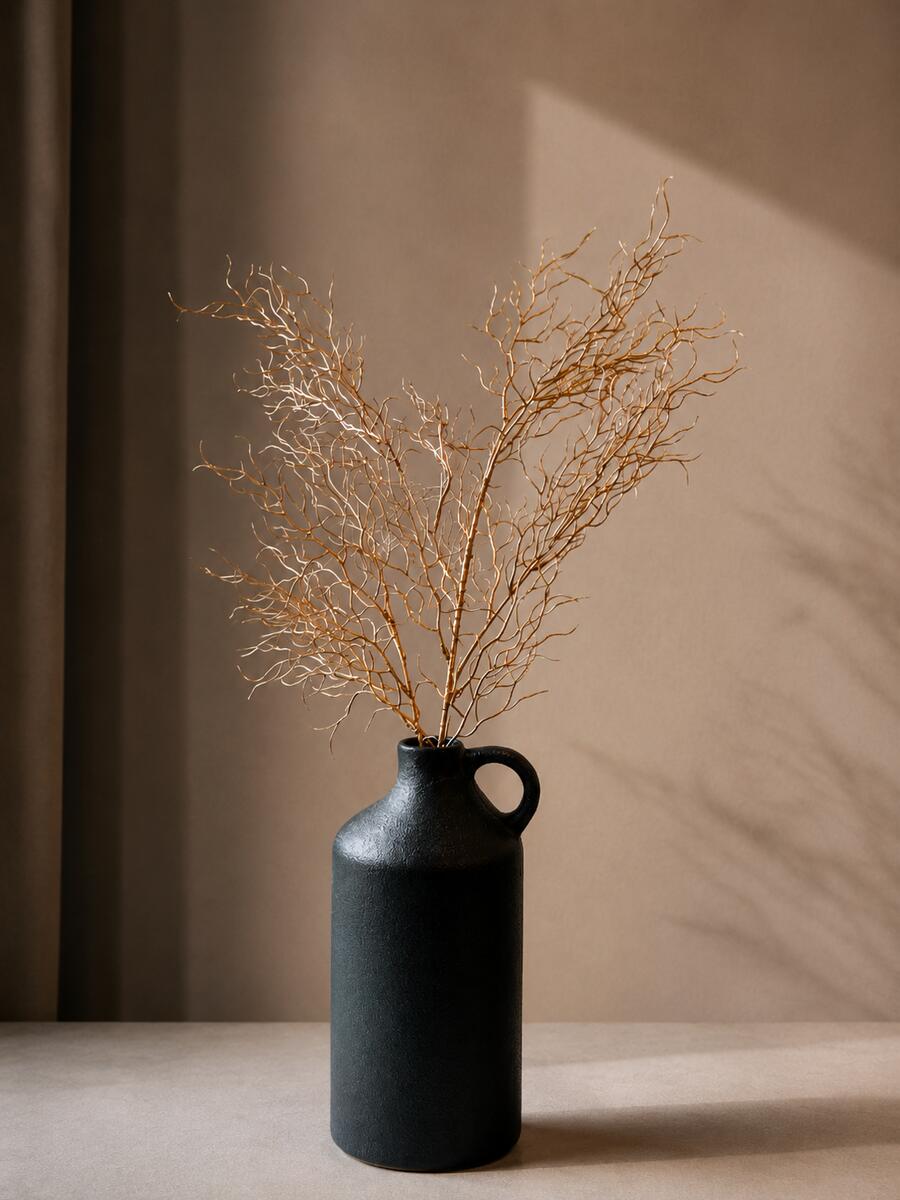 Decorative Artificial Golden Shrub