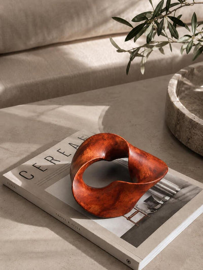 The Trinity Knot – Abstract Wooden Centerpiece & Shelf Decor
