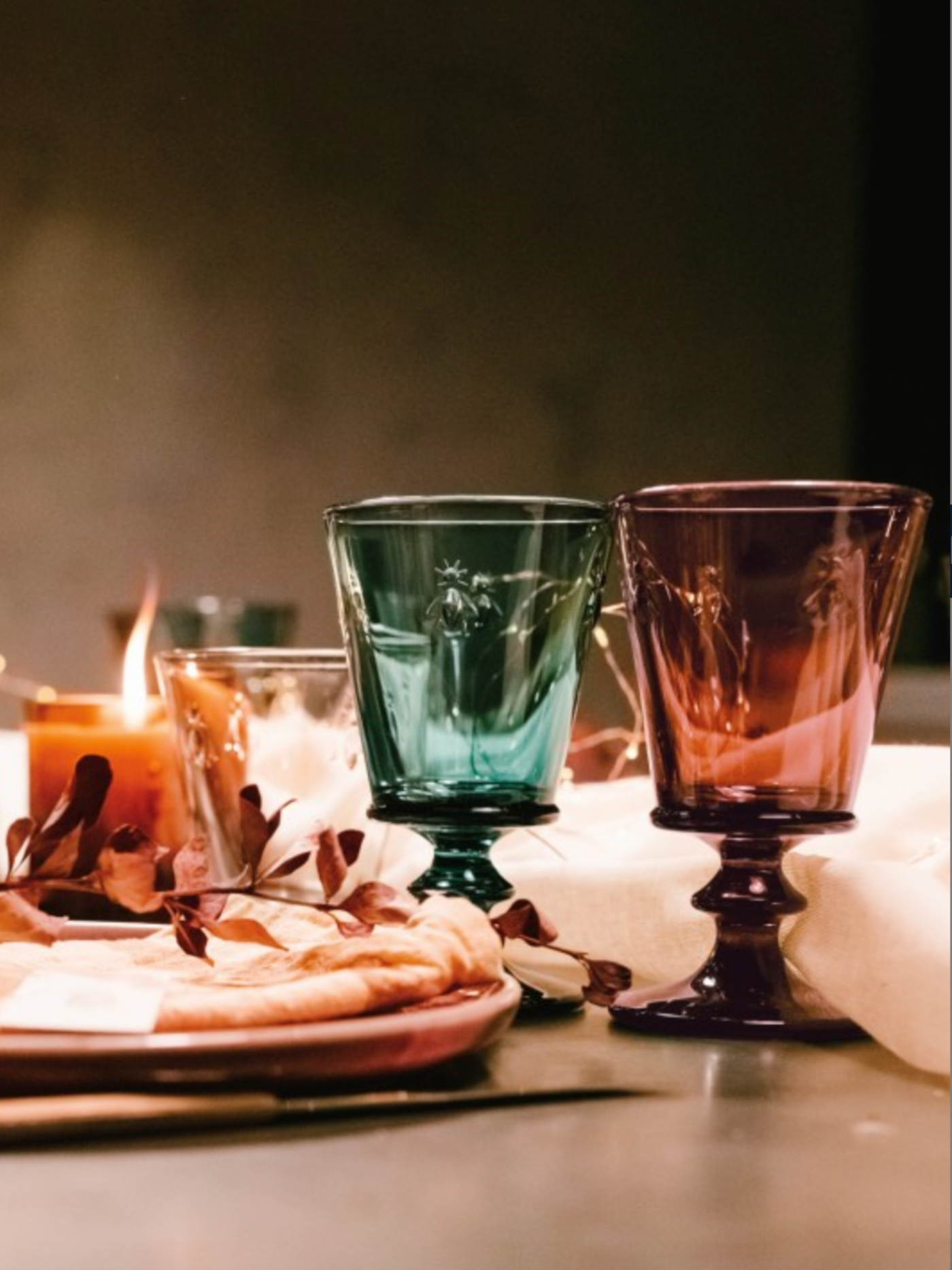 Wine Glasses Abeille Bleu Nuit (Set of 6)