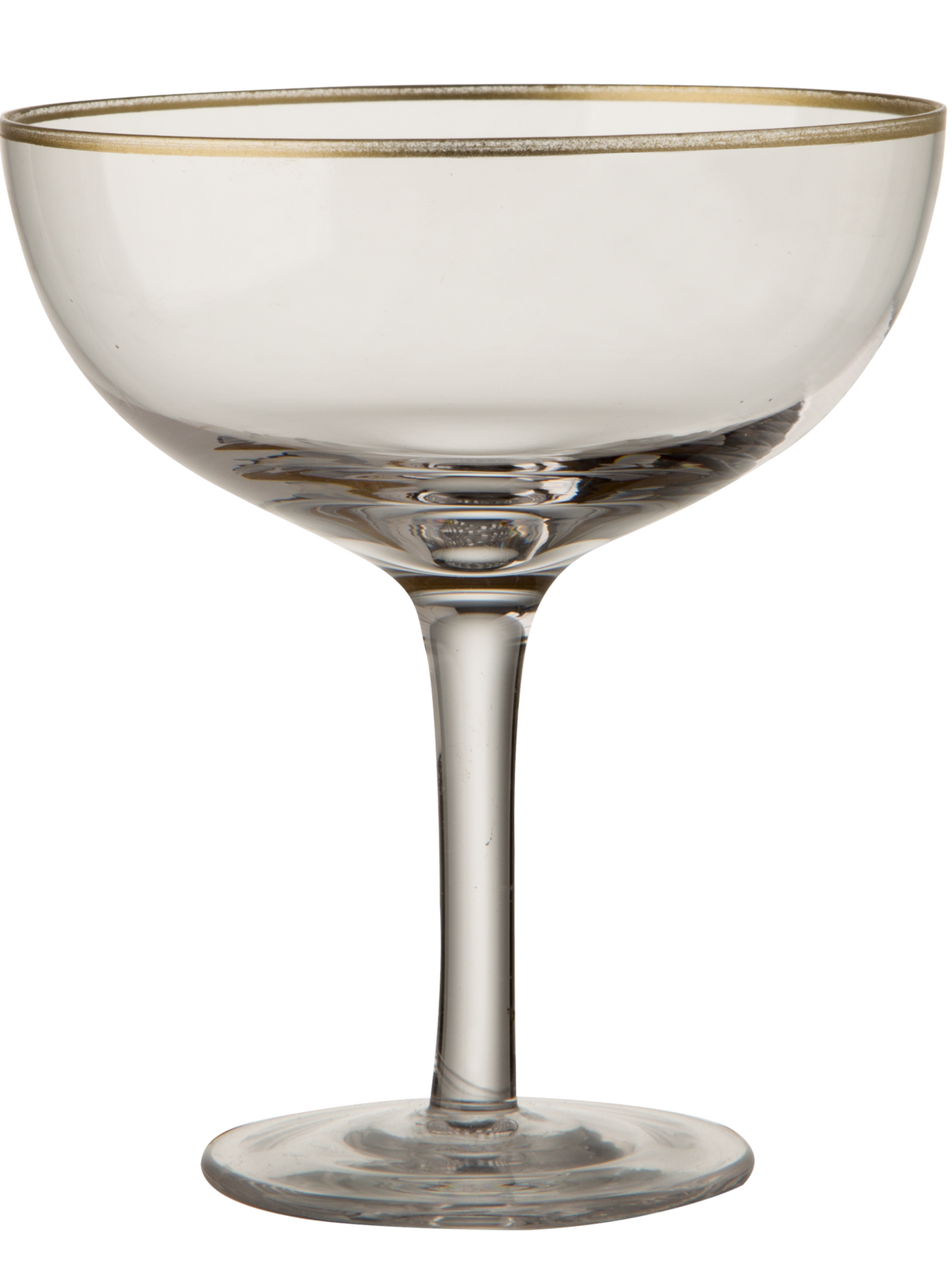 Gold Rim Transparent Champagne (Set of 6)