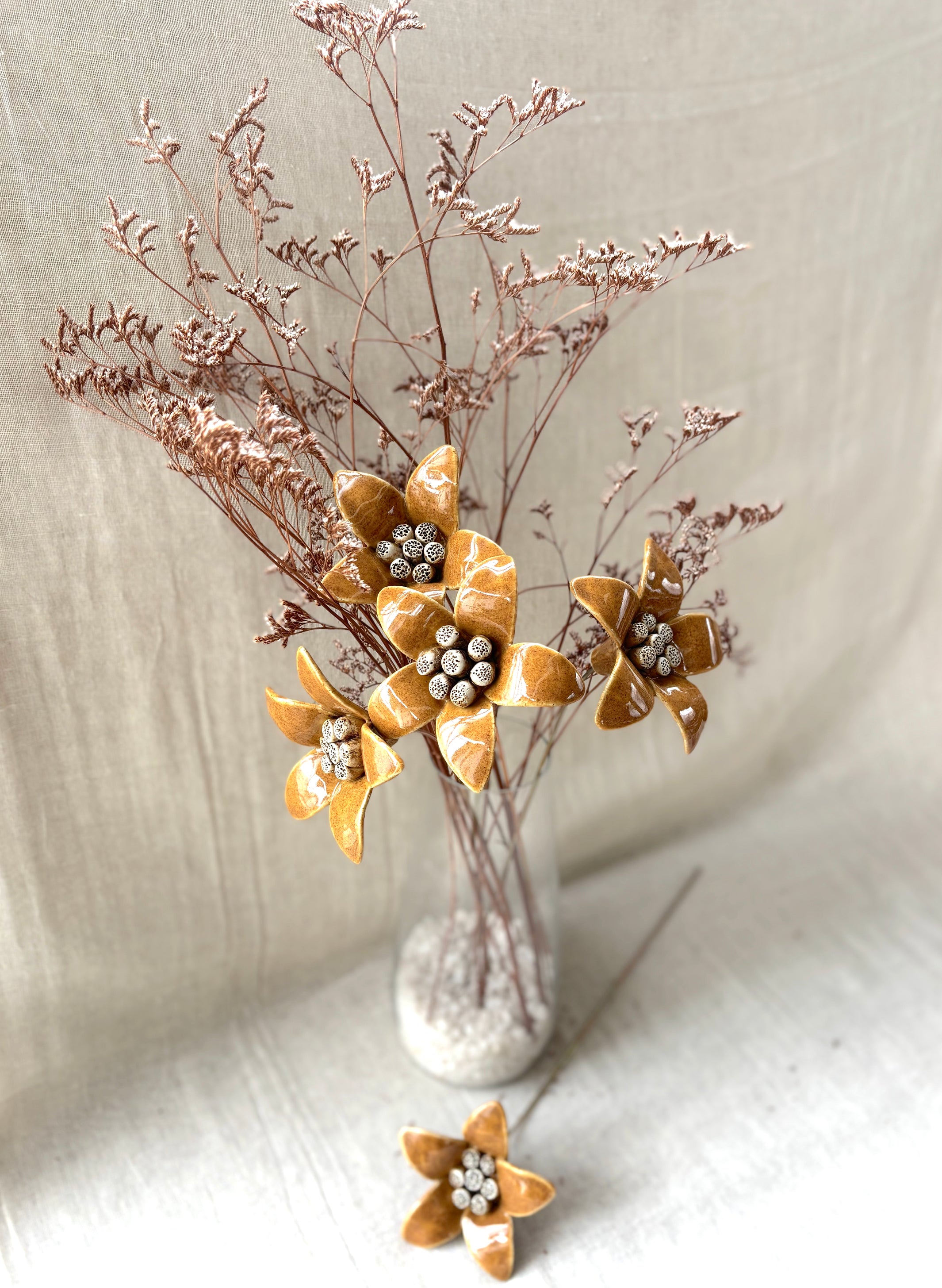 Moon Magnolia Mustard - Single Flower Stem