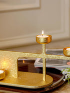 Moonlit Gold Candle Stand