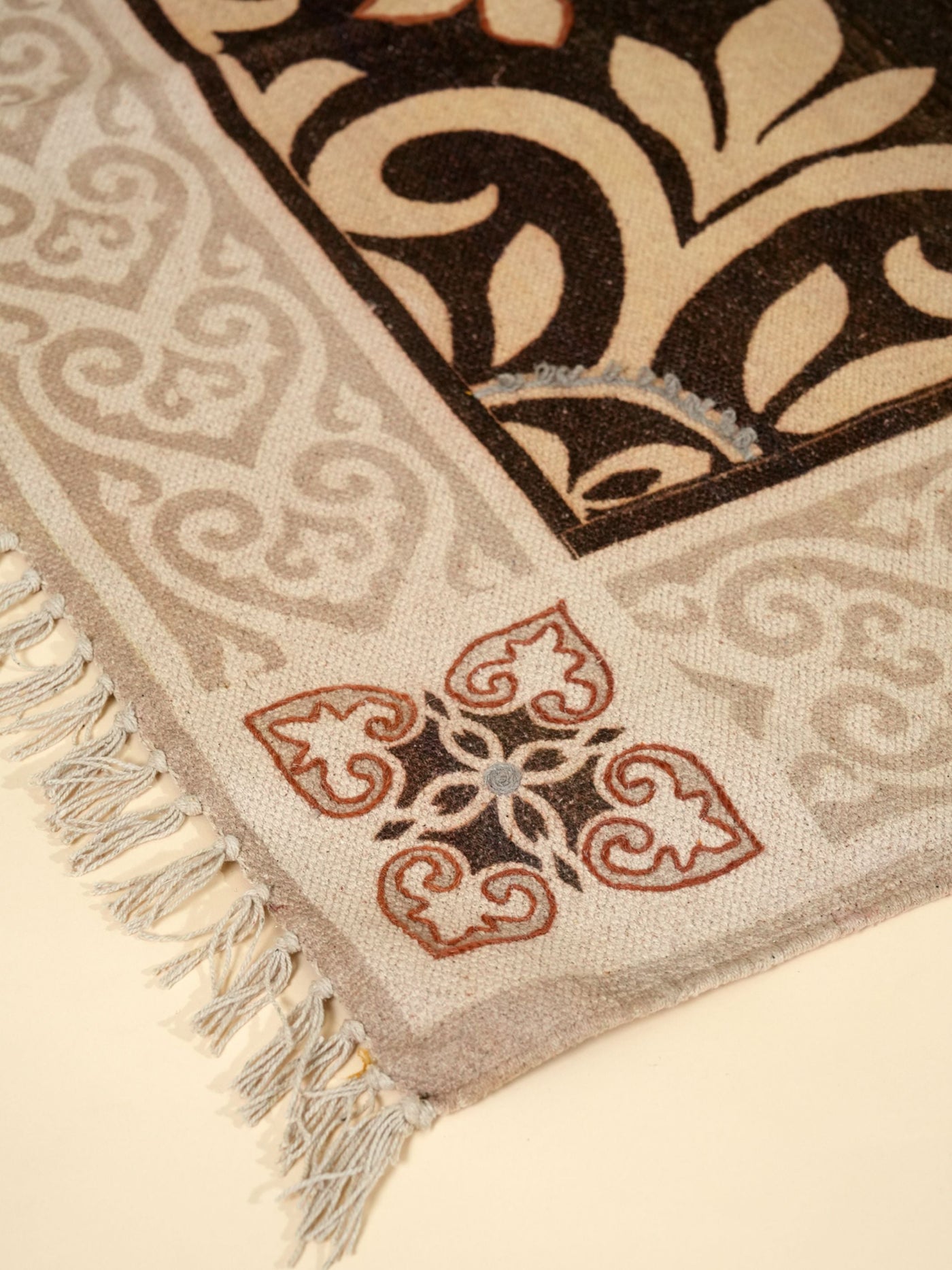 Moroccan Melody Embroidred  Rug