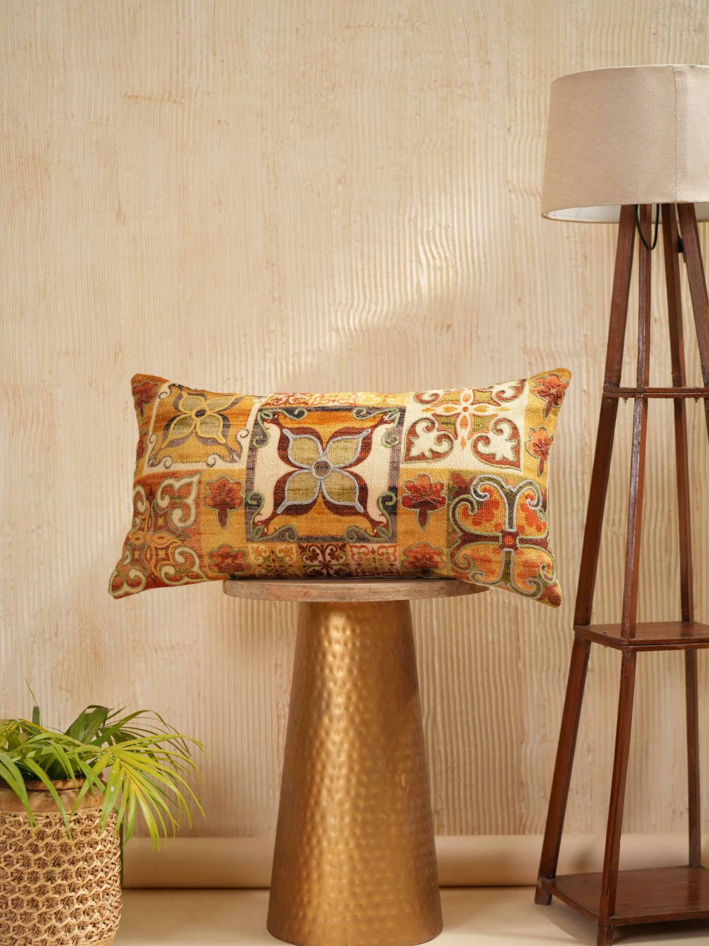 Mosaic Tile Pattern Pillow Cover