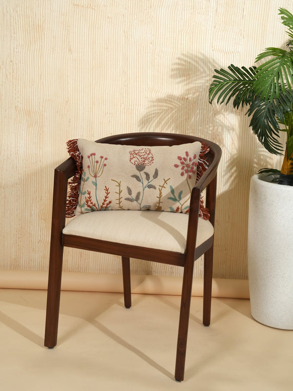 Floral Play Embroidered Pillow Cover